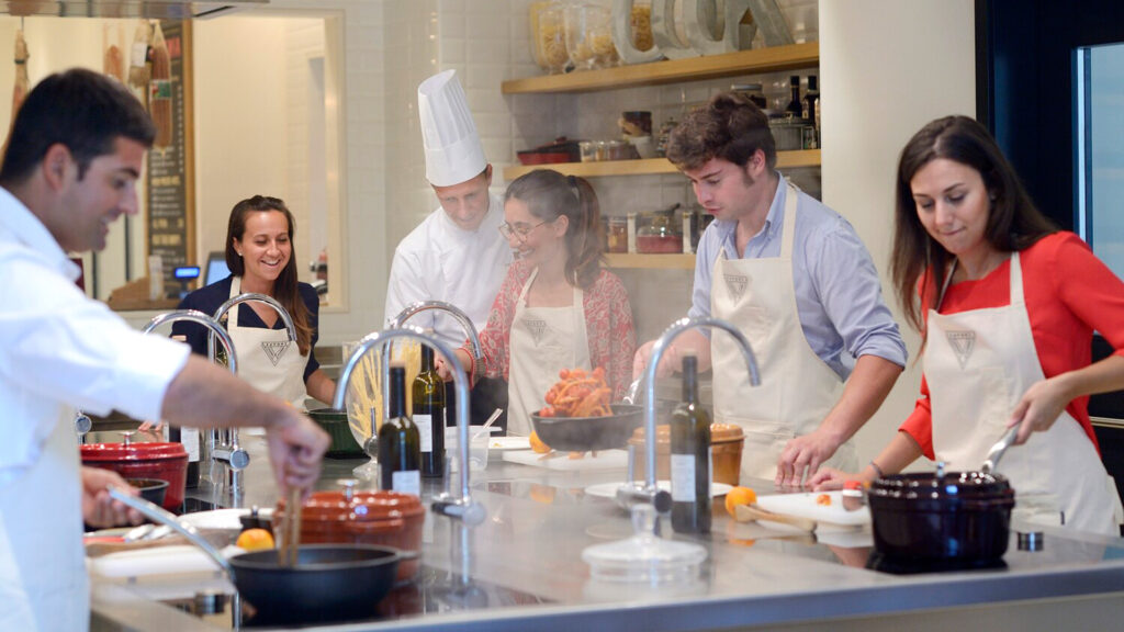 cooking class at the venice at sapori cooking academy, jw marriott venice resort & spa