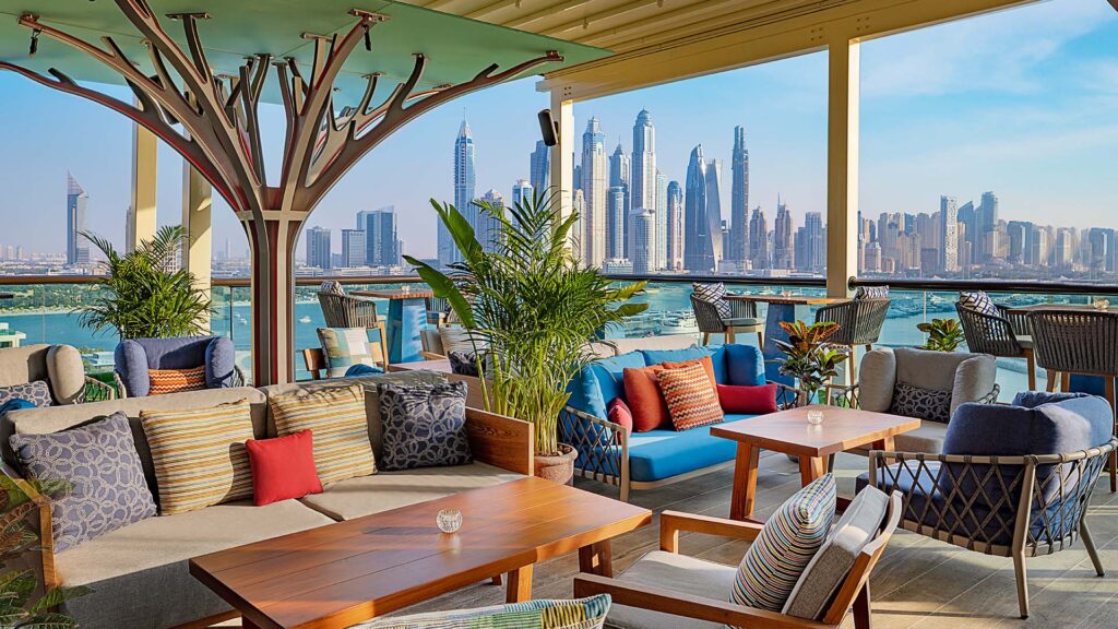 rooftop terrace, marriott resort palm jumeirah