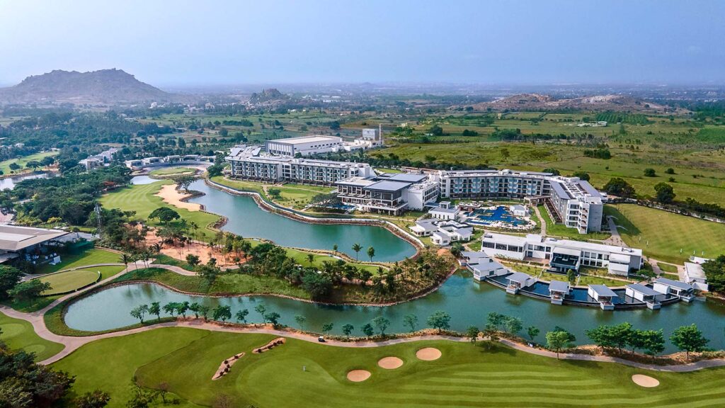 aerial view of JW Marriott Bengaluru Prestige Golfshire Resort & Spa 